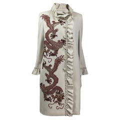 Gucci Alessandro Michele Prefall 2017 Look 44 Abrigo dragón