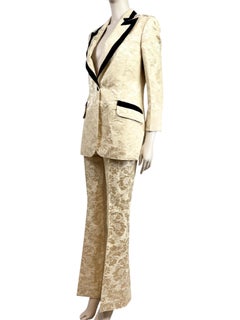 Gucci Alessandro Michele Prefall 2018 Trouser suit gold jacquard