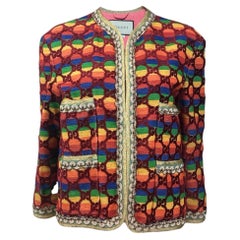 Gucci Alessandro Michele Resort 2018 Look 40 Multicolor GG Supreme jacket