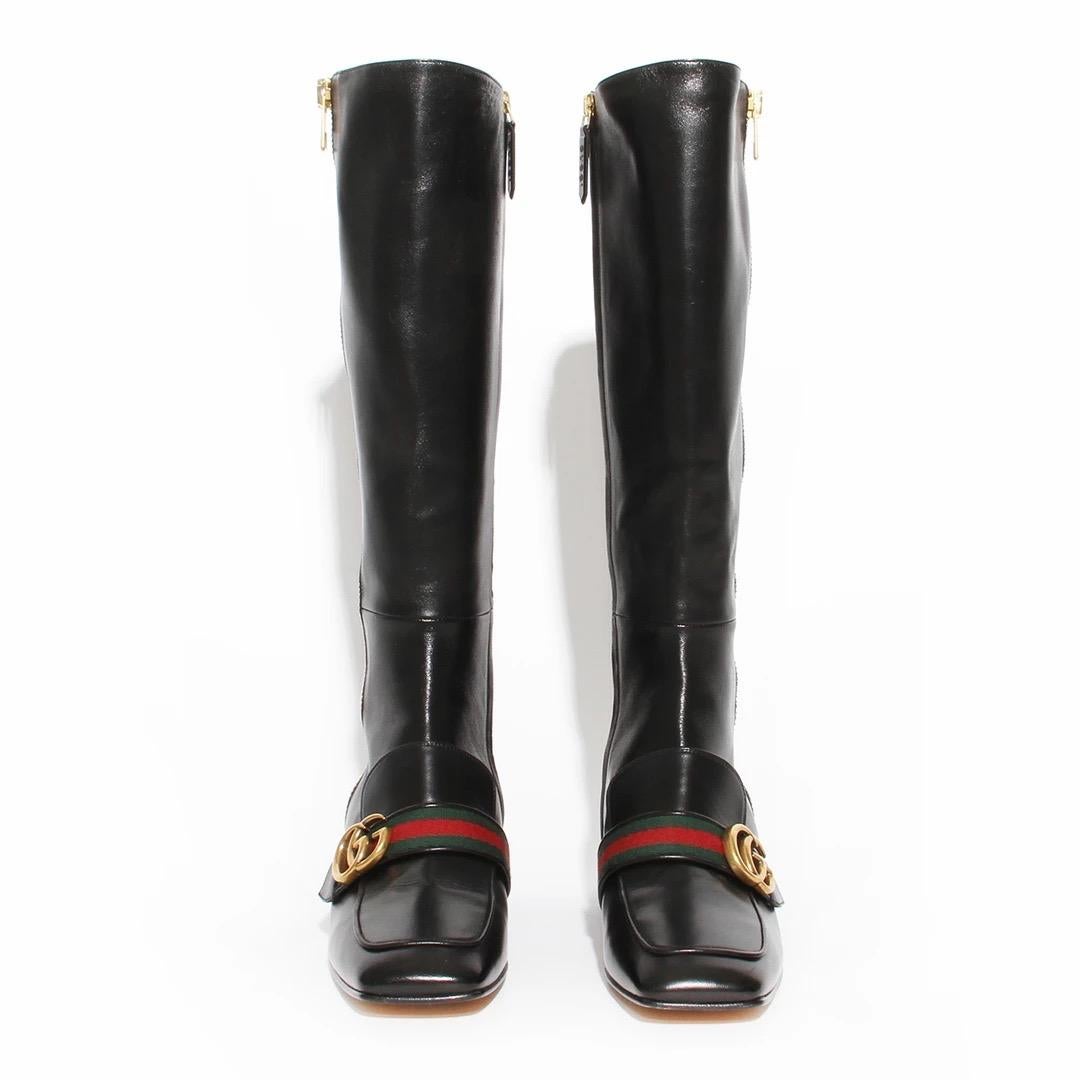 Bota de montar Gucci Alessandro Michele Negro