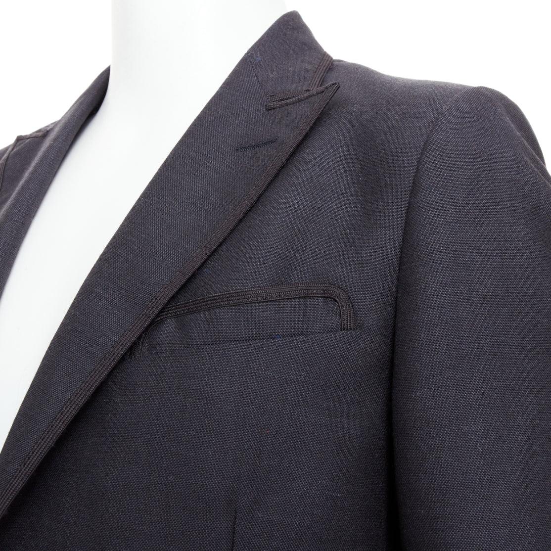 Alessandro Michele blazer in lana e mohair con doppio bottone tigrato in bronzo IT52 XL in vendita 2