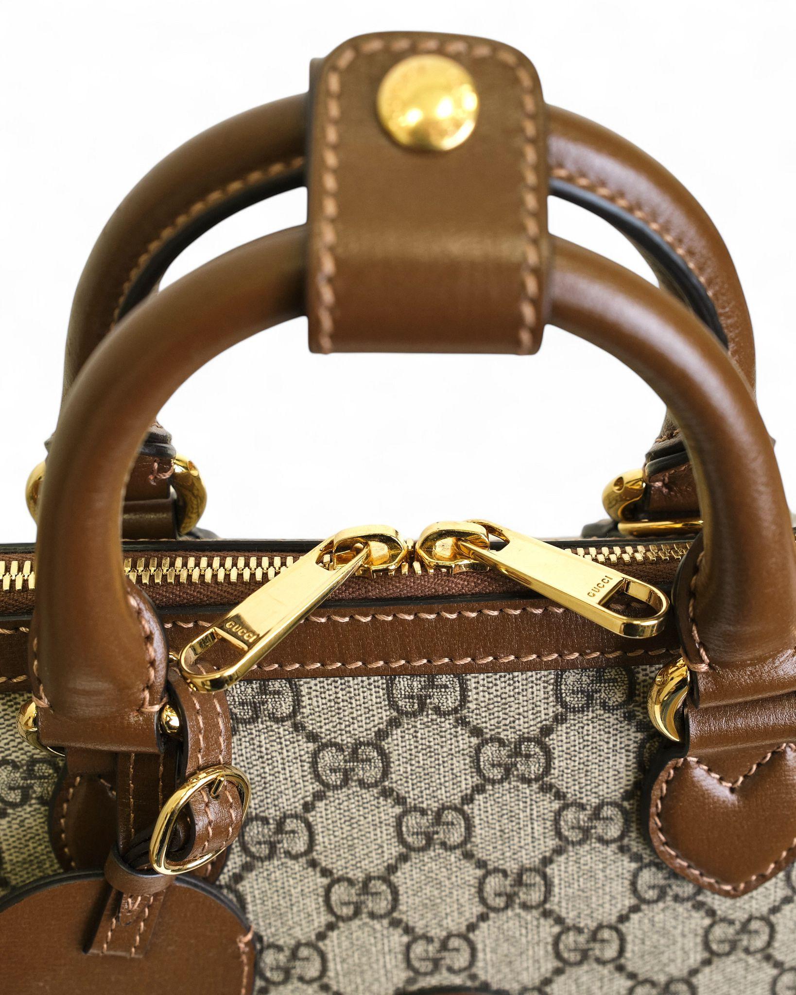 Gucci Alma Large GG Supreme Brown For Sale 14