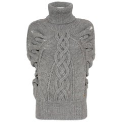 Gucci Alpaca Sleeveless Turtleneck S