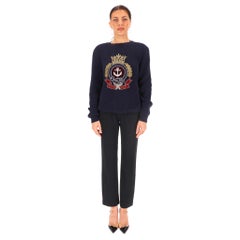 Gucci Anchor Crest Chunky Cotton Knit Jumper