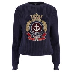 Gucci Anchor Crest Chunky Cotton Knit Jumper