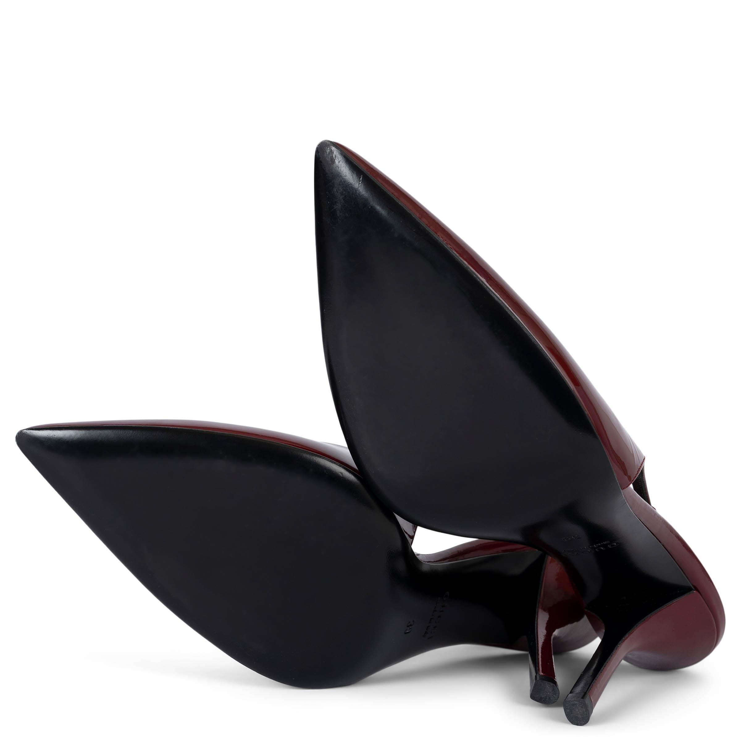 GUCCI Ancora red patent leather 2024 SIGNORA Slingbacks Shoes 39 For Sale 2