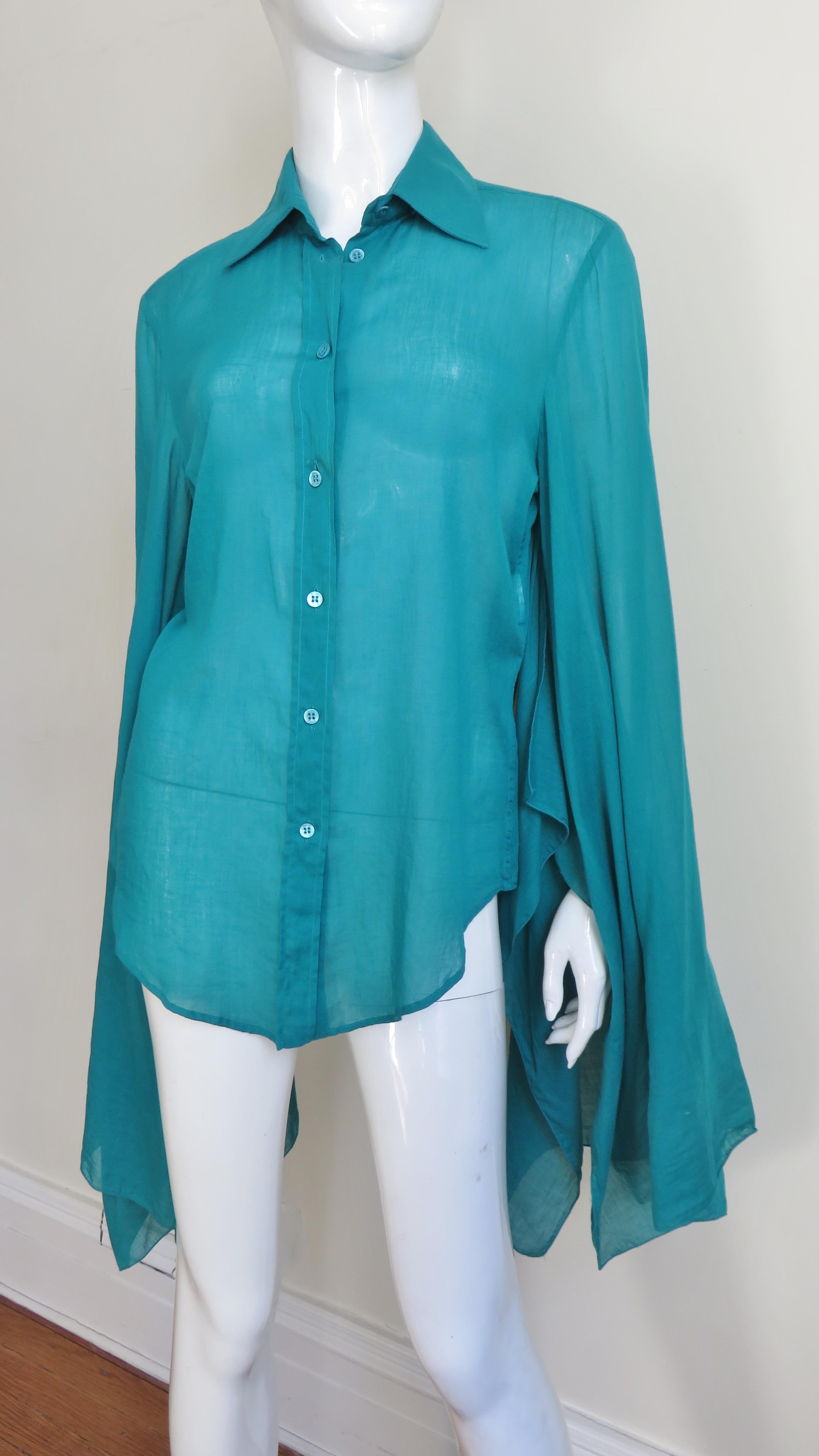 Tom Ford for Gucci Angel Sleeve Shirt In Good Condition In Water Mill, NY