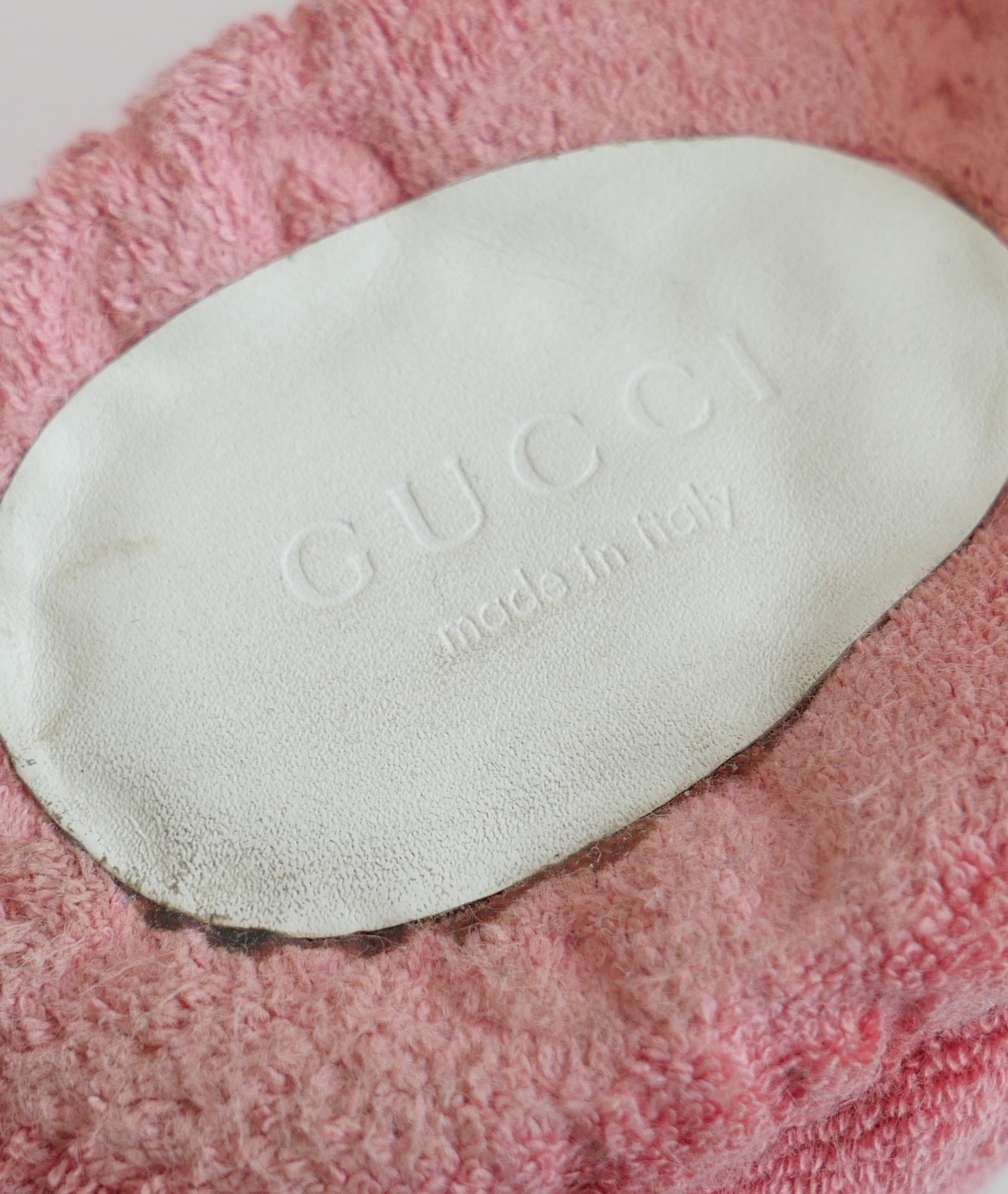 Gucci - Angelina GG - Slides à plateforme rose Pour femmes en vente