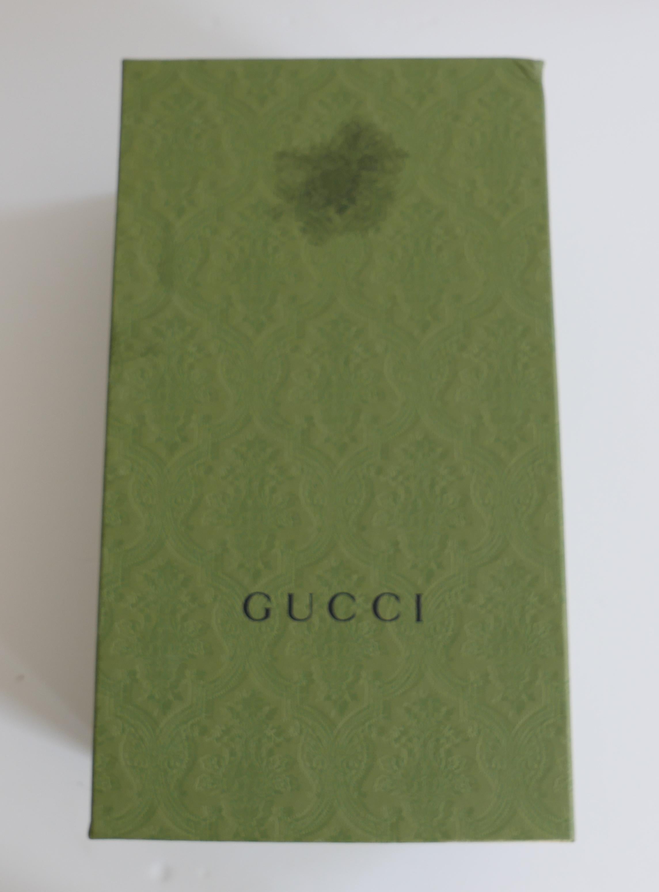 Gucci - Angelina GG - Slides à plateforme rose en vente 3
