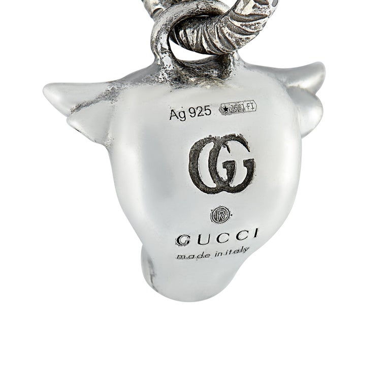 Gucci Anger Forest Aged Sterling Silver Bull Head Pendant Necklace at  1stDibs | gucci bull head necklace, gucci anger forest bull's head necklace,  gucci bull necklace