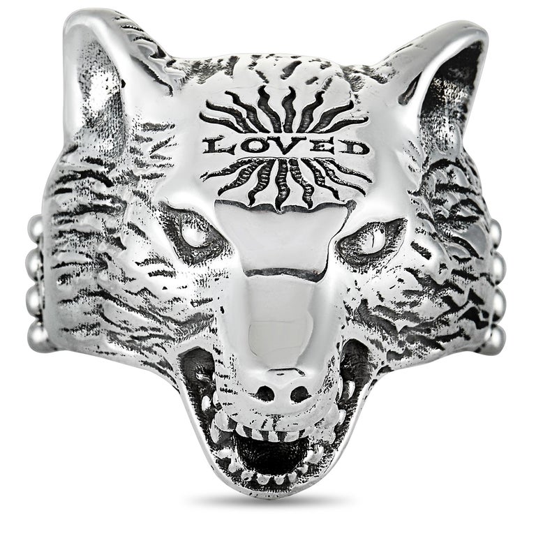 Gucci Anger Forest Silver Wolf Head Ring at 1stDibs | gucci wolf ring, gucci  anger forest wolf ring, gucci wolf head ring