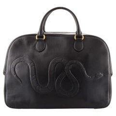 Gucci Animal Duffle Bag Geprägtes Leder Groß