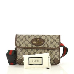 Gucci Animalier Flap Belt Bag GG Coated Canvas