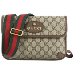 Gucci Animalier Flap Belt Bag GG Coated Canvas