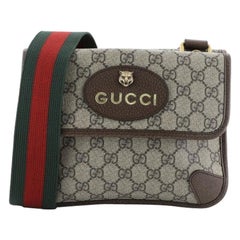 Gucci Animalier Flap Messenger GG Coated Canvas Small 