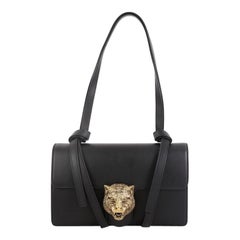 Gucci Animalier Flap Shoulder Bag Leather Medium