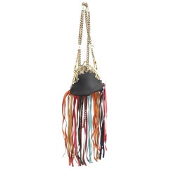 Gucci Animalier Frame Bag Multicolor Fringe