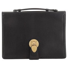 Gucci Animalier Lock Flap Briefcase Leather