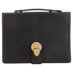 Gucci Animalier Lock Klappe Aktentasche aus Leder