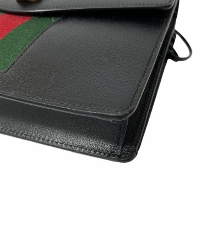 Gucci Animalier Shoulder Bag in Rigid Black Leather with Golden Hardware 2