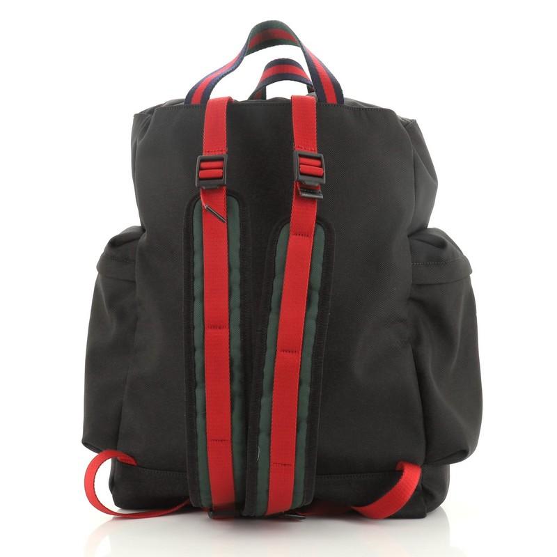 gucci techno canvas backpack