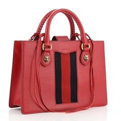 Gucci Animalier Web Top Handle Tote Leather Medium