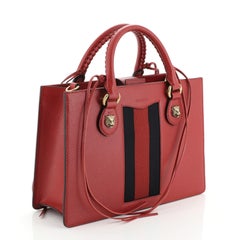 Gucci Animalier Web Top Handle Tote Leather Medium