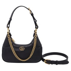 Borsa a tracolla piccola Gucci Aphrodite in pelle nera