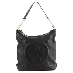 Gucci Apollo Hobo GG Embossed Calfskin Medium