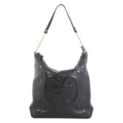 Gucci Apollo Shoulder Bag GucciGhost Embossed Leather Large