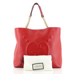 Gucci Apollo Tote GG Embossed Calfskin Large