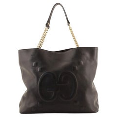 Gucci Apollo Tote GG Embossed Calfskin Large