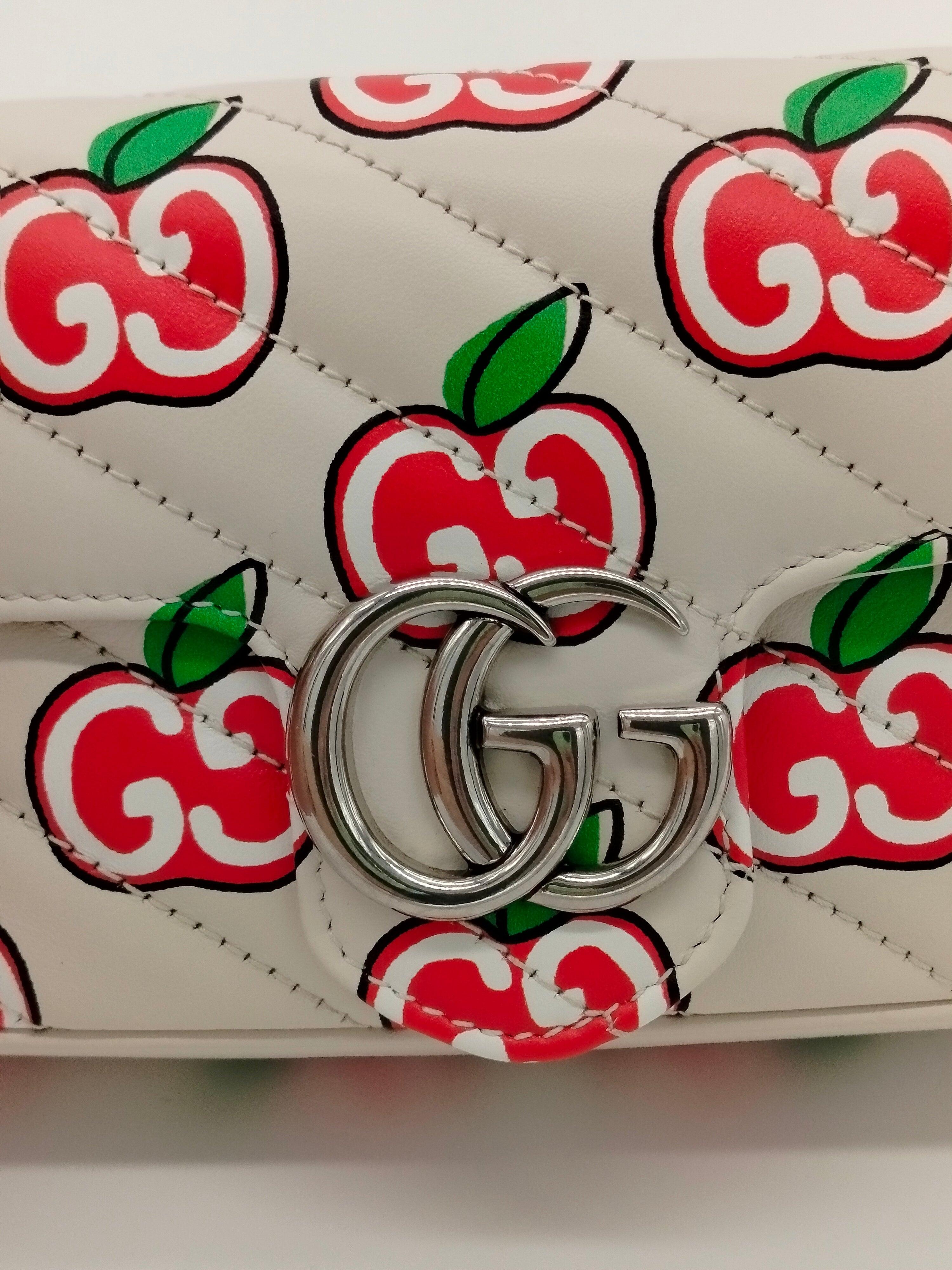 Women's Gucci Apple Monogram Supermini Marmont Bag - '10s For Sale