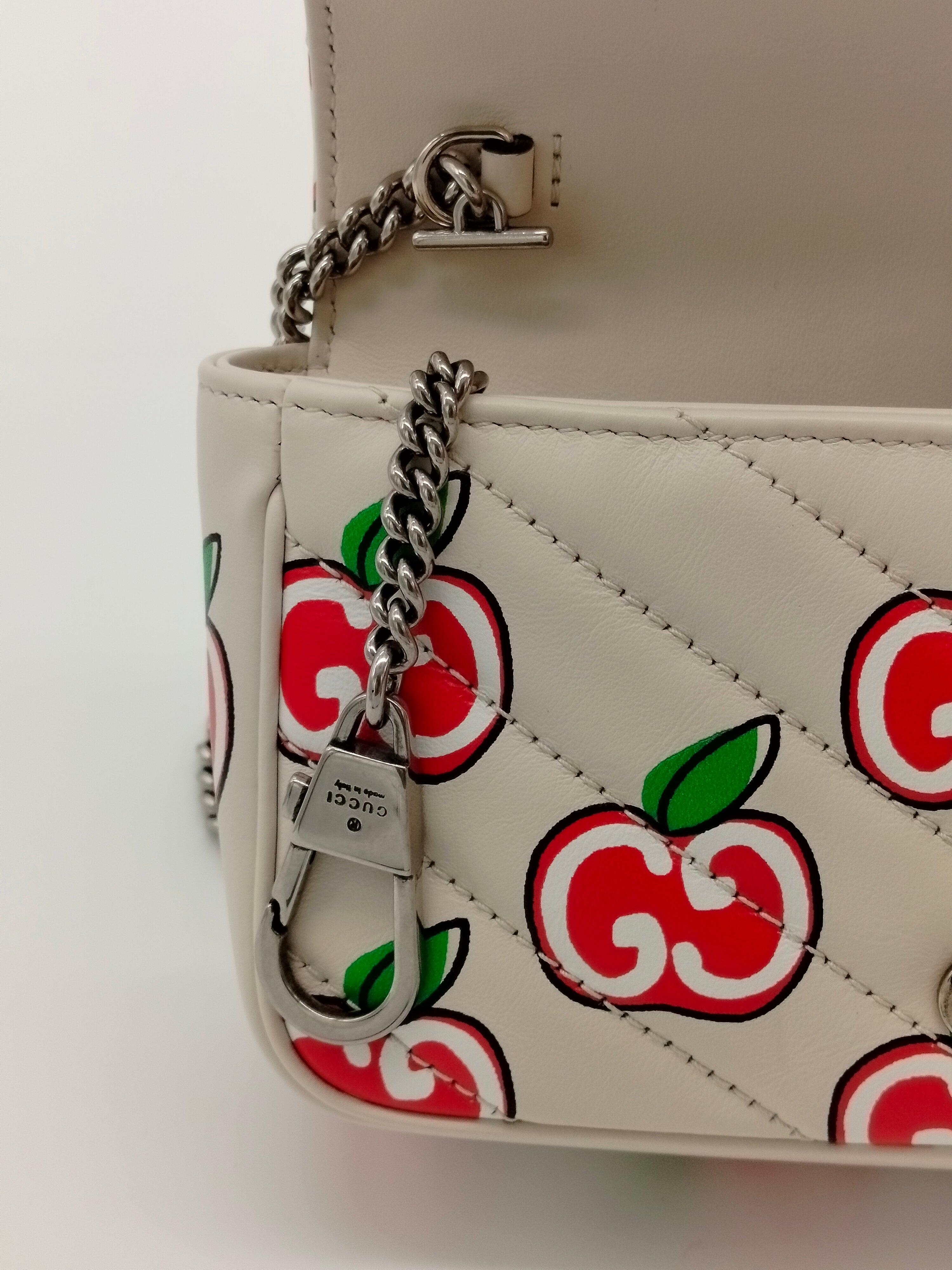 Gucci Apple Monogram Supermini Marmont Bag - '10s For Sale 1
