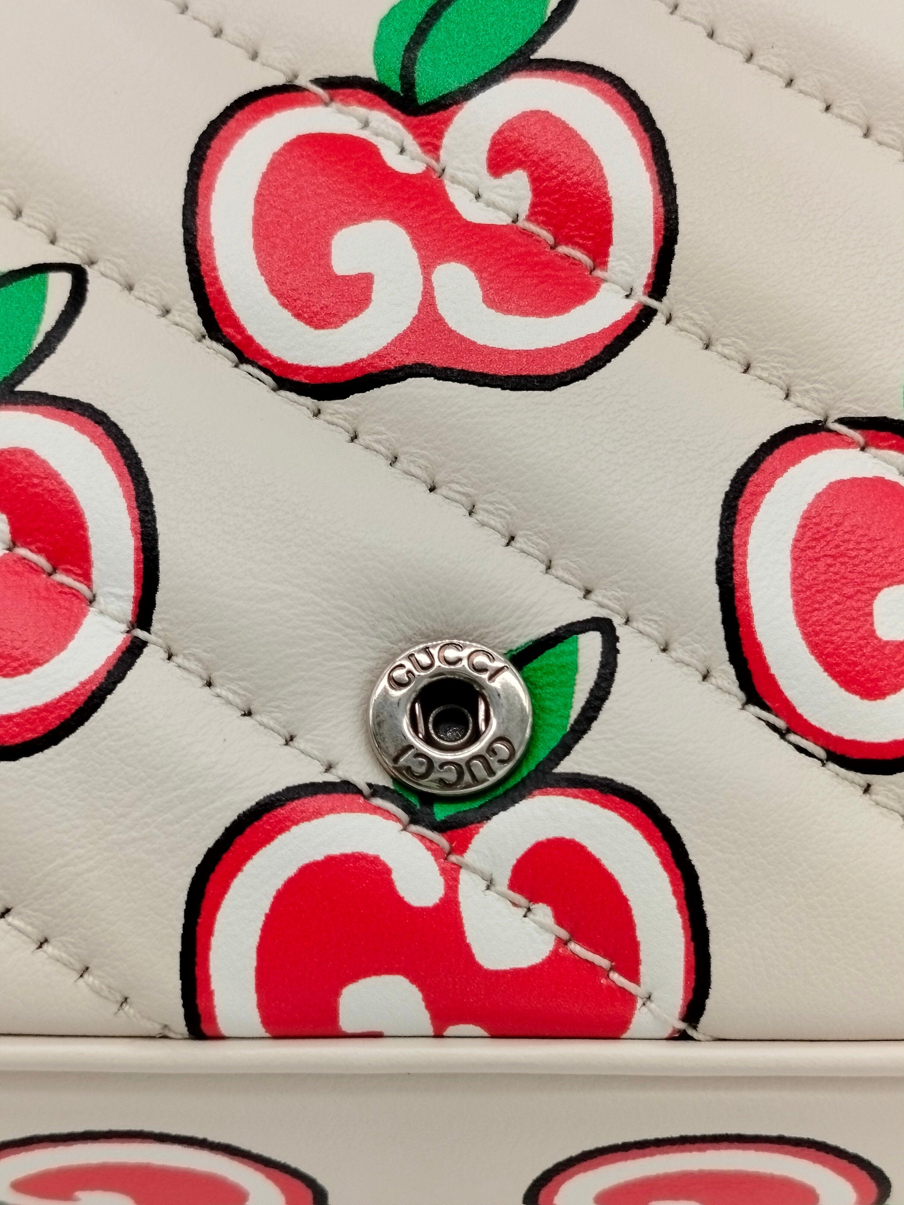 Gucci Apple Monogram Supermini Marmont Bag - '10s For Sale 2