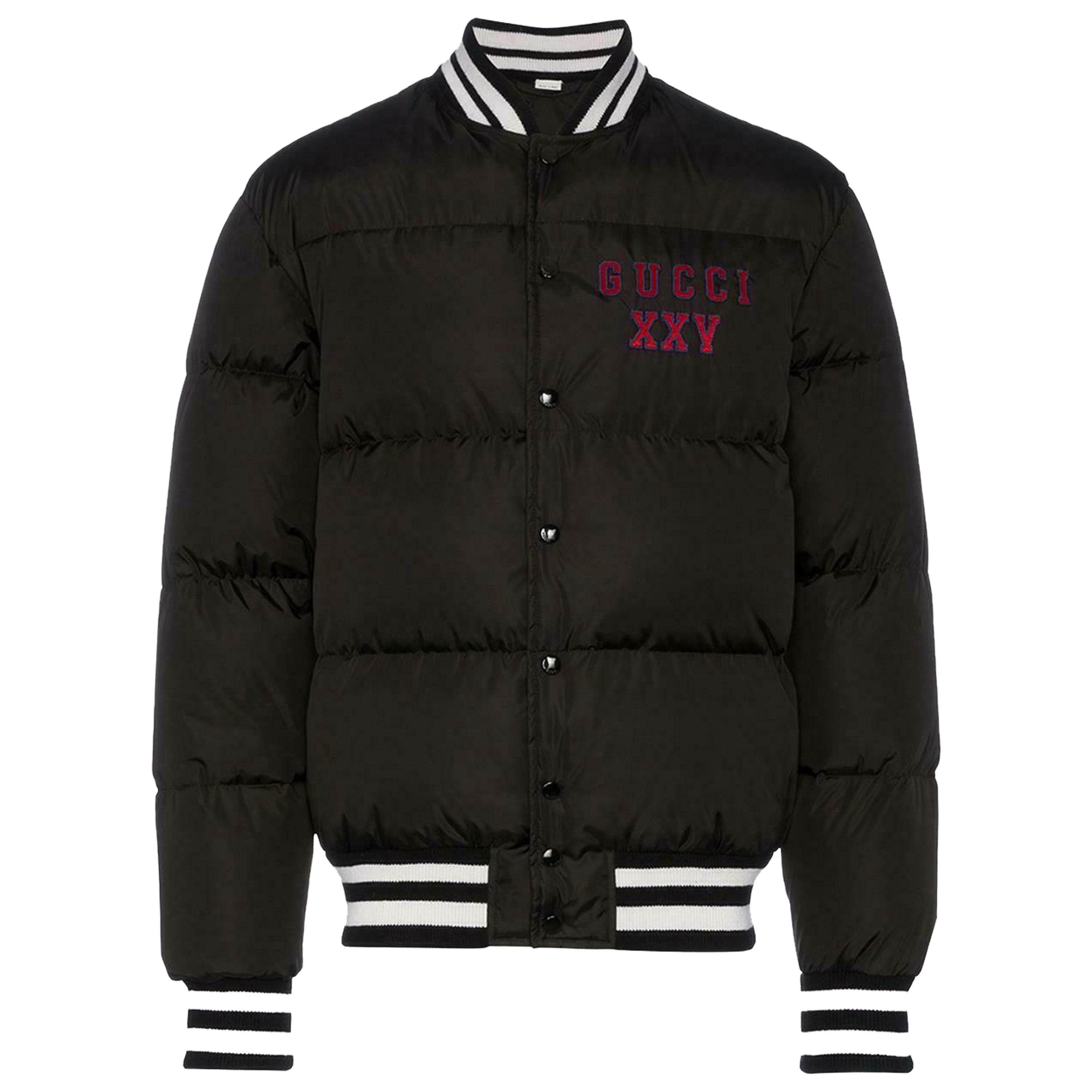 Gucci Appliquéd Quilted Shell Bomber Jacket