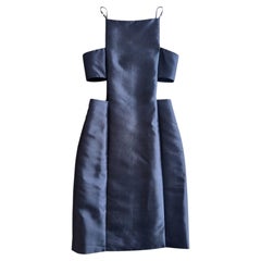 GUCCI architectural dress from Frida Giannini Printemps ete 2013 full black silk