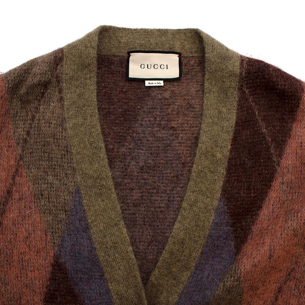 gucci argyle sweater