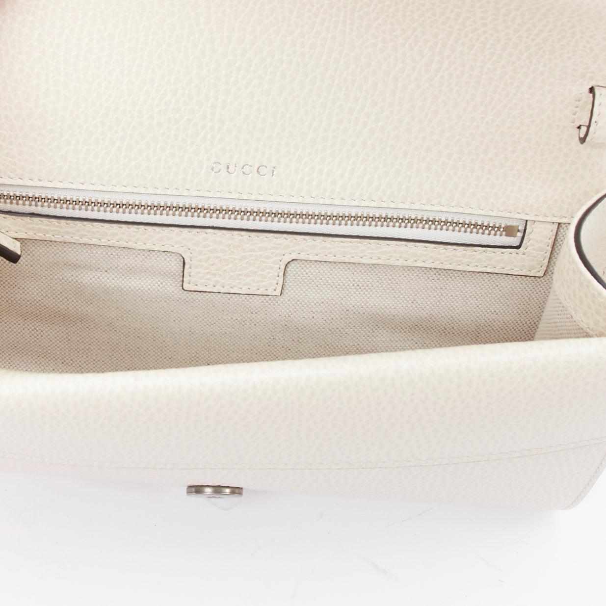 GUCCI Aria Marmont cream matelasse leather GG chain shoulder bag 4