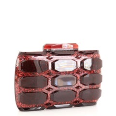 Pochette Aristographic de Gucci en plexiglas pailleté