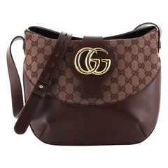 Gucci Arli Crossbody Bag Cuir et GG Canvas Medium