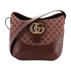 Gucci Arli Crossbody Bag Leather and GG Canvas Medium