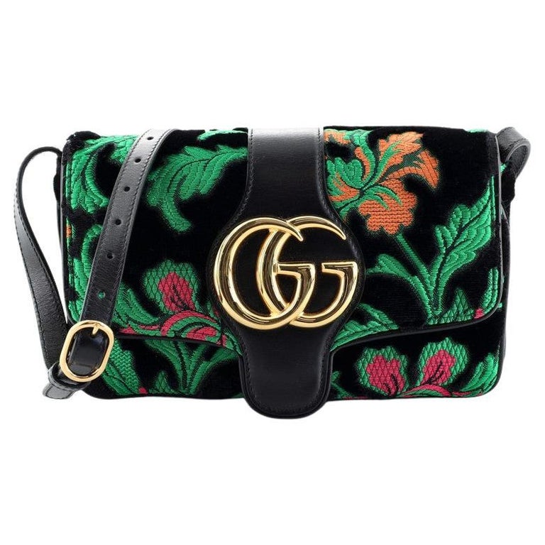 Gucci Arli Shoulder Bag Jacquard and Velvet Small at 1stDibs