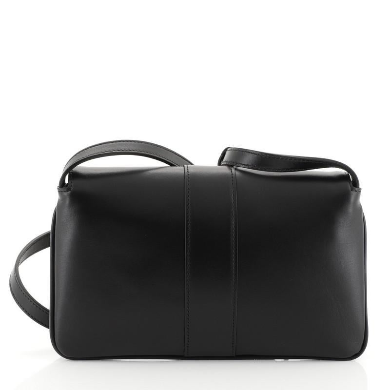 Black Gucci Arli Shoulder Bag Leather Small, crafted from black leather