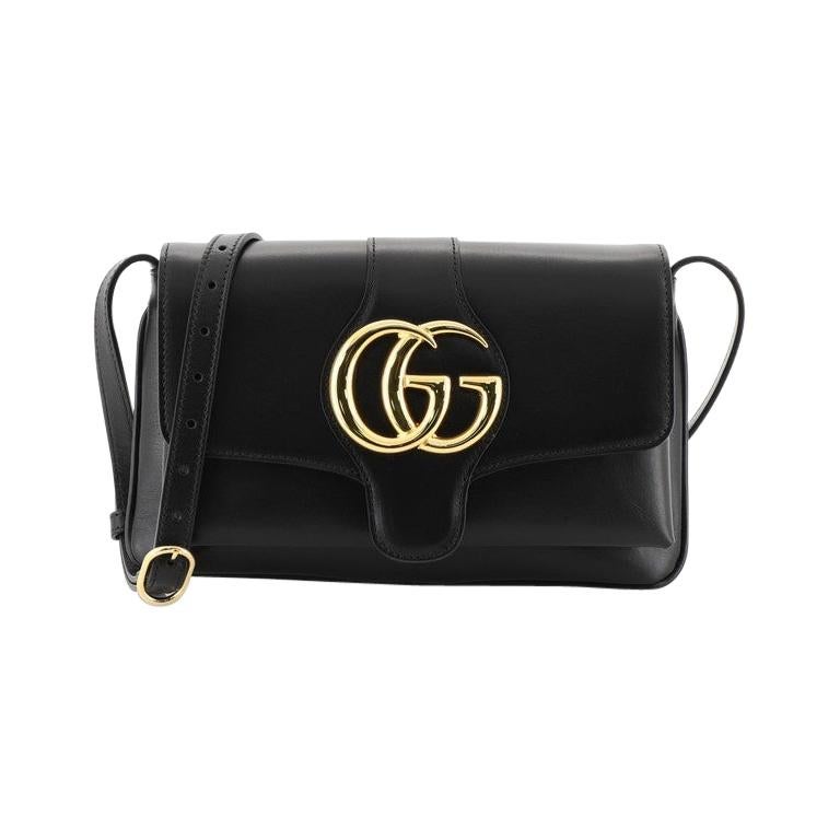 Gucci Arli Shoulder Bag Leather Small, crafted from black leather
