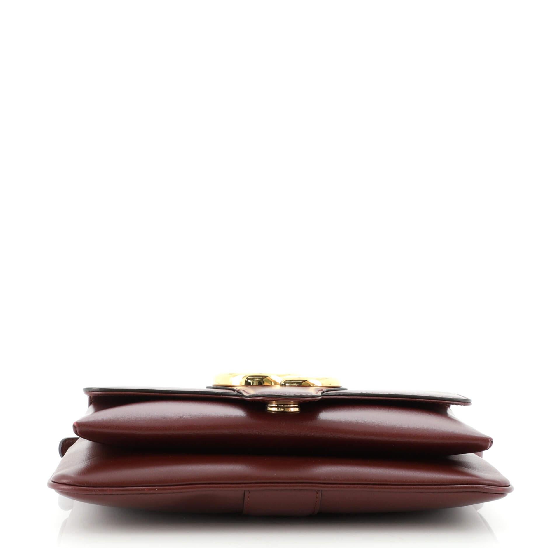 Brown Gucci Arli Shoulder Bag Leather Small