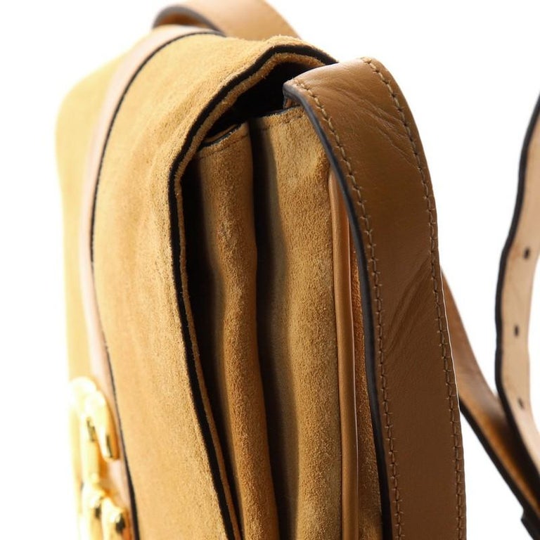 Gucci Arli Shoulder Bag Suede with Leather Medium at 1stDibs