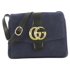 Gucci Arli Shoulder Bag Suede with Leather Medium