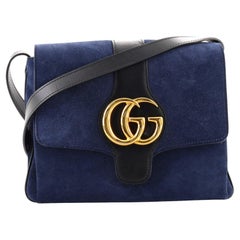 Gucci Arli Shoulder Bag Suede with Leather Medium