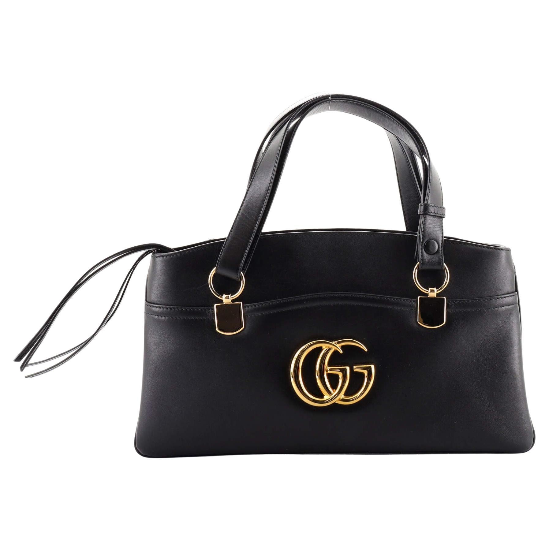 Gucci Guccissima Blue Leather Wave Boston Bag Bamboo Zipper Pulls at